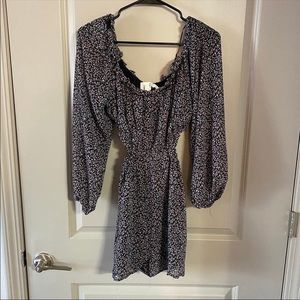 Black and Pink Floral Cutout Romper